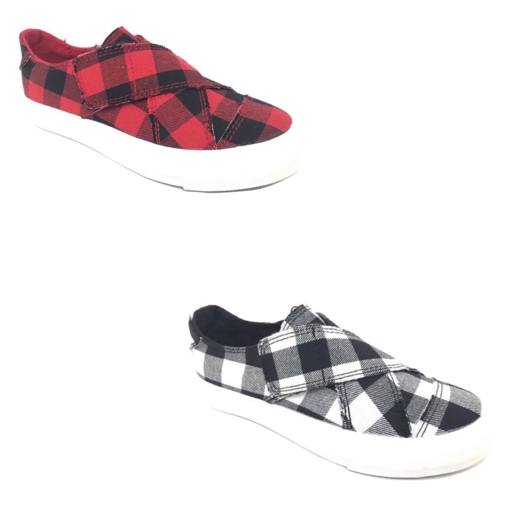 NEW! Gypsy Jazz Buffalo Plaid slip on shoes - Picture 1 of 1